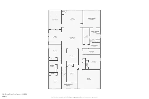Floorplan - 381 Constellation Ave, Freeport, FL 32439 photo 1 of 1