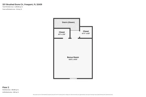 Floorplan - 331 Brushed Dunes Cir, Freeport, FL 32439 photo 3 of 3