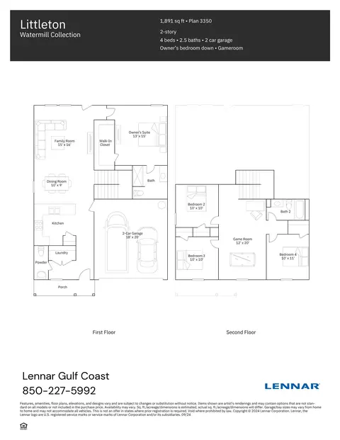 Floorplan - 5023 Myrtle Loop #HS 8, Crestview, FL 32539 photo 1 of 1