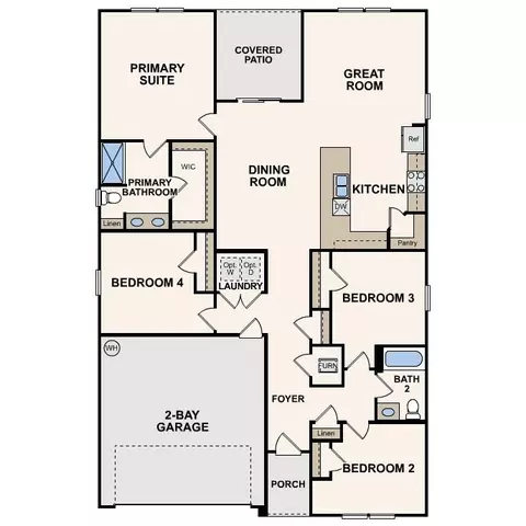 Floorplan - 6000 Hidden Knoll Ct, Crestview, FL 32539 photo 1 of 1