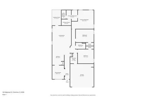 Floorplan - 103 Ridgeway Cir, Crestview, FL 32536 photo 1 of 1