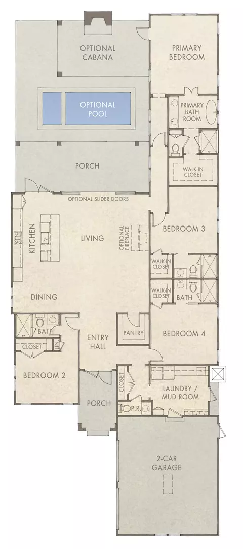 Floorplan - 74 Pollard Cv W #LOT 41, Watersound, FL 32461 photo 1 of 1