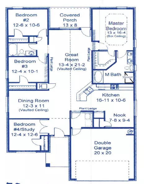 Floorplan - 96 Benton Blvd, Freeport, FL 32439 photo 1 of 1