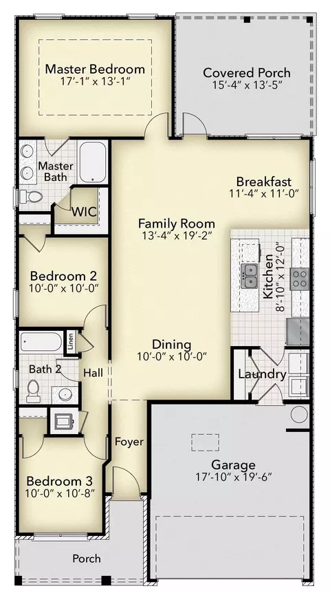 Floorplan - 190 Ridgeway Cir, Crestview, FL 32536 photo 1 of 1