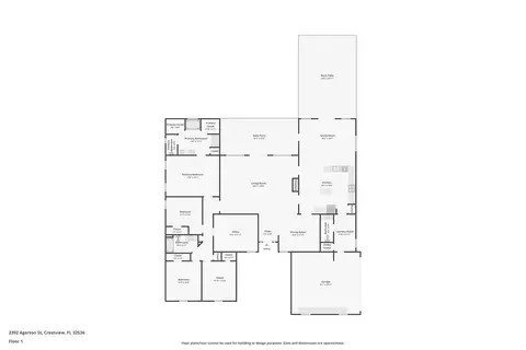 Floorplan - 2392 Agerton St, Crestview, FL 32536 photo 1 of 1