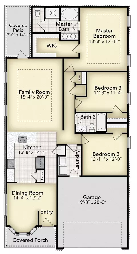 Floorplan - 187 Ridgeway Cir, Crestview, FL 32536 photo 1 of 1