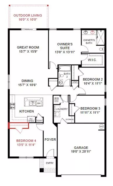 Floorplan - 36 Natureview Way, Freeport, FL 32439 photo 1 of 1