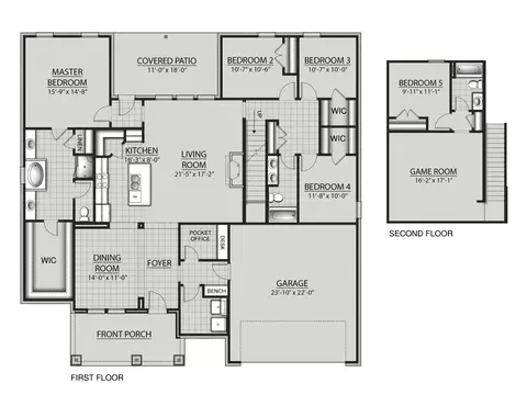 Floorplan - 222 Campfire Cv, Freeport, FL 32439 photo 1 of 2