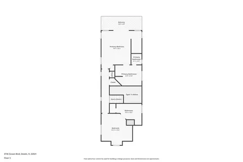 Floorplan - 4736 Ocean Blvd, Destin, FL 32541 photo 3 of 3