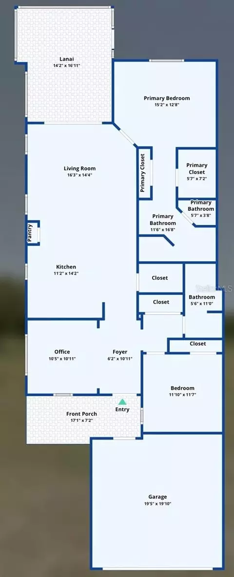 Floorplan - 4842 Willow Bend Ave, Parrish, FL 34219 photo 1 of 1