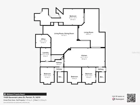 Floorplan - 11420 Savannah Lakes Dr, Parrish, FL 34219 photo 1 of 1