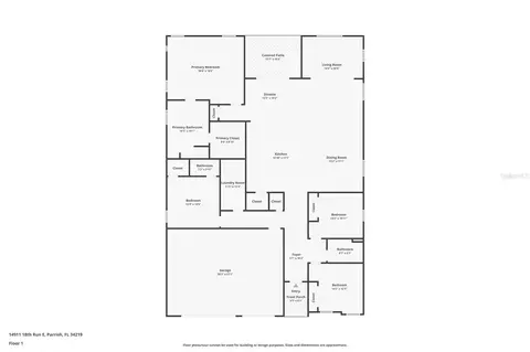 Floorplan - 14911 18th Run E, Parrish, FL 34219 photo 1 of 1