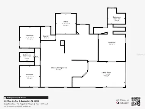 Floorplan - 4312 Pro Am Ave E, Bradenton, FL 34203 photo 1 of 1