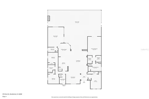 Floorplan - 575 Fore Dr, Bradenton, FL 34208 photo 1 of 1