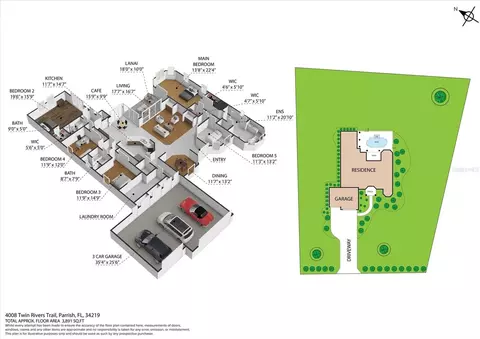 Floorplan - 4008 Twin Rivers Trl, Parrish, FL 34219 photo 1 of 1
