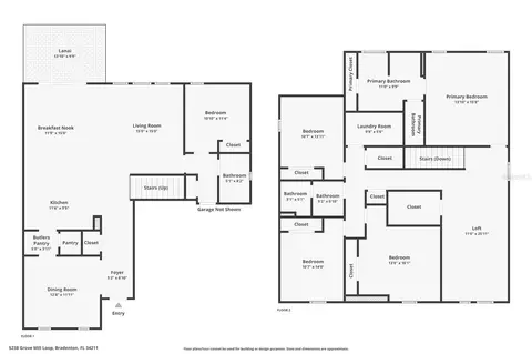 Floorplan - 5238 Grove Mill Loop, Bradenton, FL 34211 photo 1 of 3