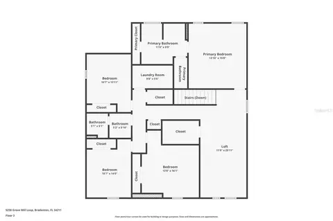 Floorplan - 5238 Grove Mill Loop, Bradenton, FL 34211 photo 3 of 3