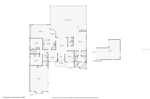 Floorplan - 13176 Cooper Rd, Spring Hill, FL 34609 photo 1 of 1