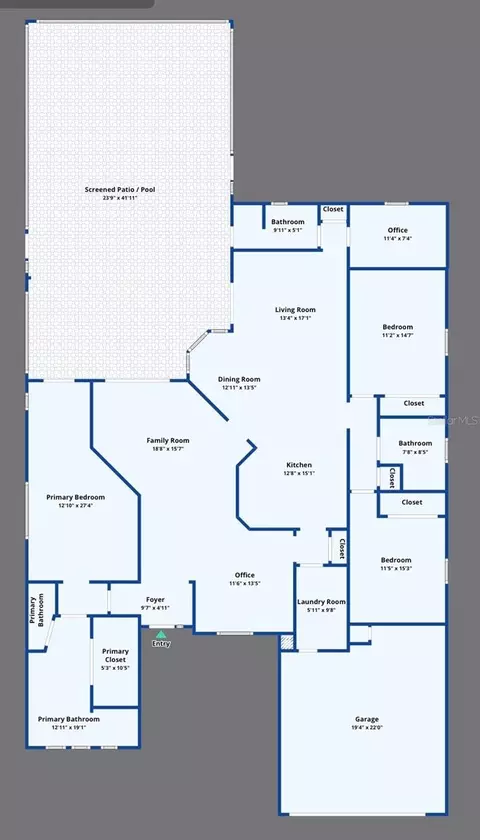 Floorplan - 7344 Arrowhead Run, Lakewood Ranch, FL 34202 photo 1 of 2