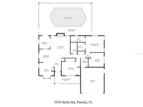 Floorplan - 5910 Bella Rd, Parrish, FL 34219 photo 1 of 1