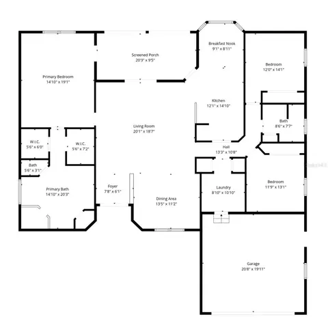 Floorplan - 5207 86th Street Ct W, Bradenton, FL 34210 photo 2 of 2
