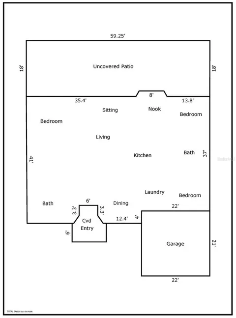 Floorplan - 5207 86th Street Ct W, Bradenton, FL 34210 photo 1 of 2