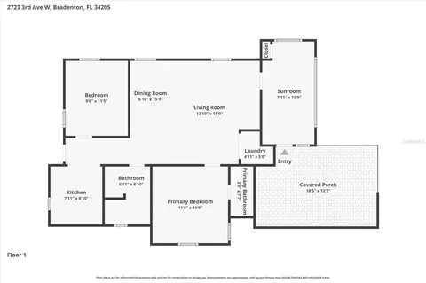 Floorplan - 301 28th St W, Bradenton, FL 34205 photo 3 of 3