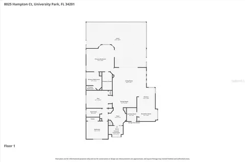Floorplan - 8025 Hampton Ct, University Park, FL 34201 photo 1 of 1