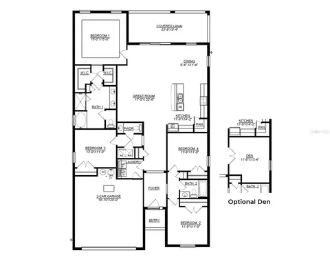 Floorplan - 9444 Bella Mar Trl, Parrish, FL 34219 photo 1 of 1