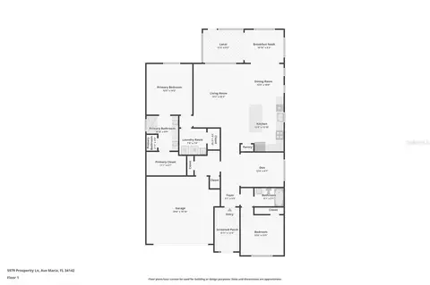 Floorplan - 5979 Prosperity Ln, Immokalee, FL 34142 photo 1 of 1