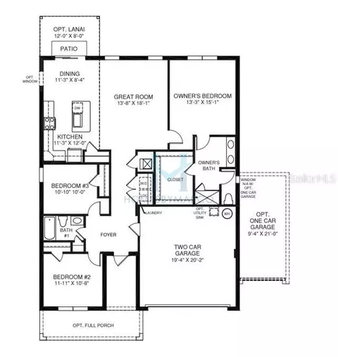 Floorplan - 10855 Daybreak Gln, Parrish, FL 34219 photo 1 of 1