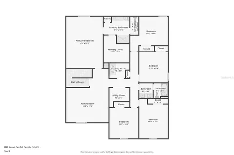 Floorplan - 8807 Sunset Park Trl, Parrish, FL 34219 photo 1 of 1