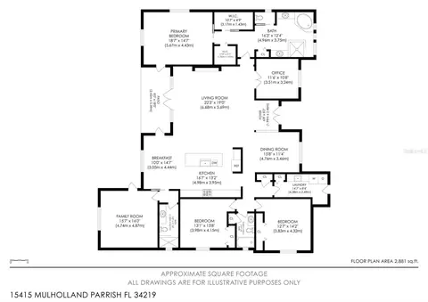 Floorplan - 15415 Mulholland Rd, Parrish, FL 34219 photo 1 of 1