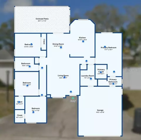 Floorplan - 5610 33rd Ln E, Bradenton, FL 34203 photo 1 of 1