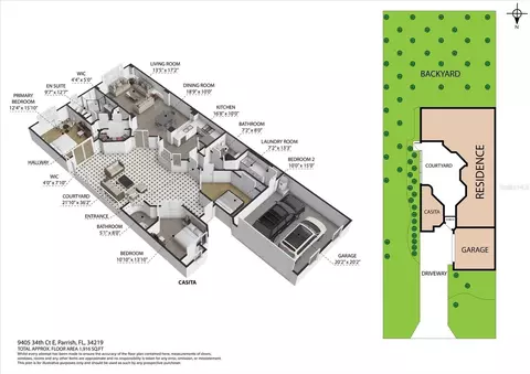 Floorplan - 9405 34th Ct E, Parrish, FL 34219 photo 1 of 1