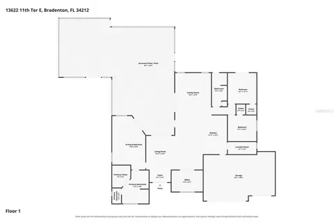 Floorplan - 13622 11th Ter E, Bradenton, FL 34212 photo 1 of 1