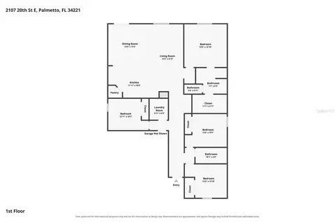 Floorplan - 7124 Amelia River Dr, Parrish, FL 34219 photo 1 of 1