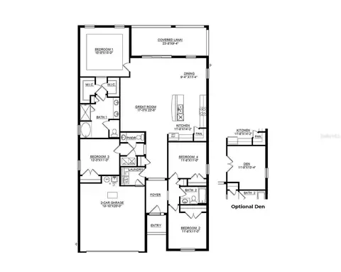 Floorplan - 2032 Vandalia Pl, Parrish, FL 34219 photo 1 of 1