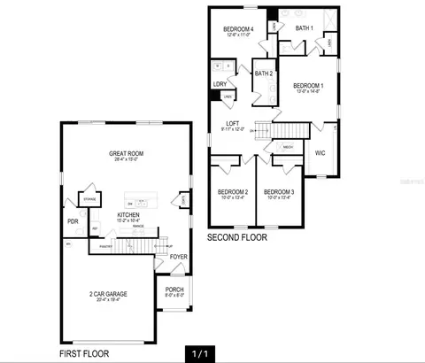 Floorplan - 12272 High Rock Way, Parrish, FL 34219 photo 1 of 1