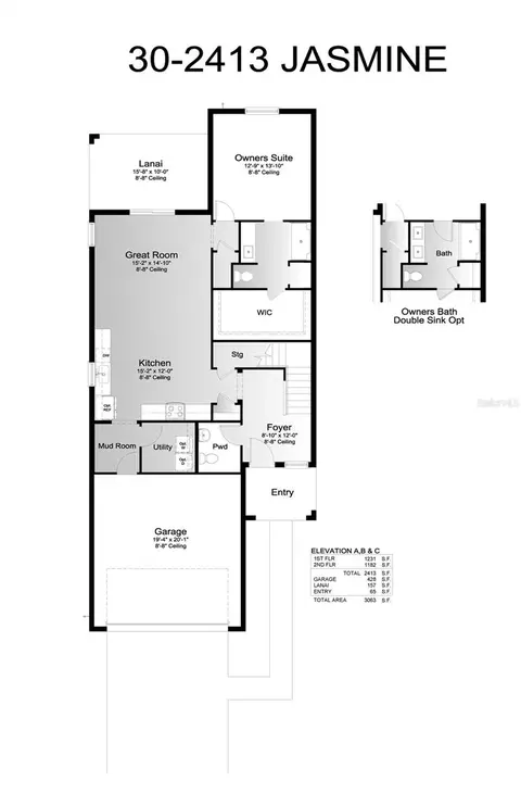 Floorplan - 13025 Red Deer Pl, Parrish, FL 34219 photo 1 of 2