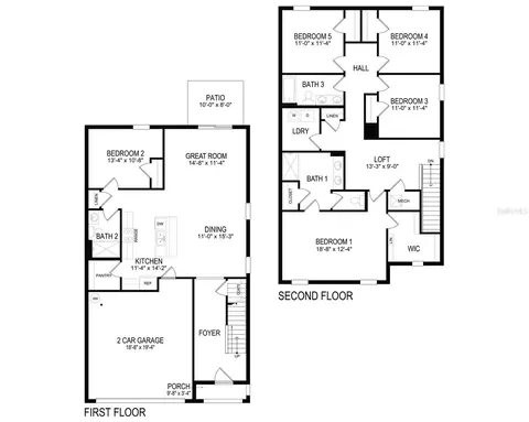 Floorplan - 8849 Clear View St, Parrish, FL 34219 photo 1 of 1