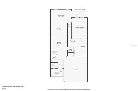 Floorplan - 5636 Silverbridge Trl, Bradenton, FL 34211 photo 2 of 2