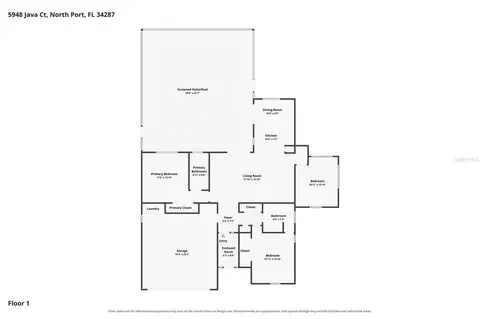 Floorplan - 5948 Java Ct, North Port, FL 34287 photo 1 of 1