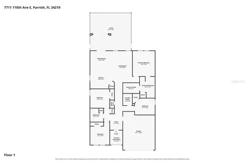 Floorplan - 7711 110th Ave E, Parrish, FL 34219 photo 1 of 1