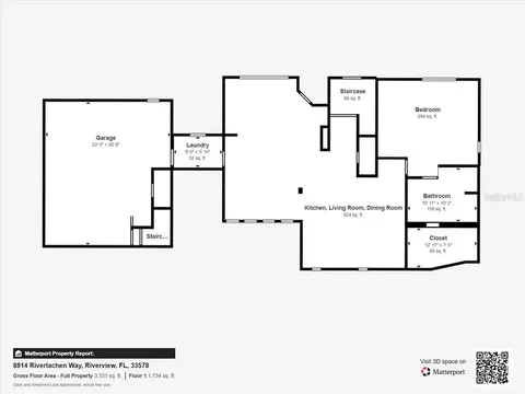 Floorplan - 8814 Riverlachen Way, Riverview, FL 33578 photo 1 of 2