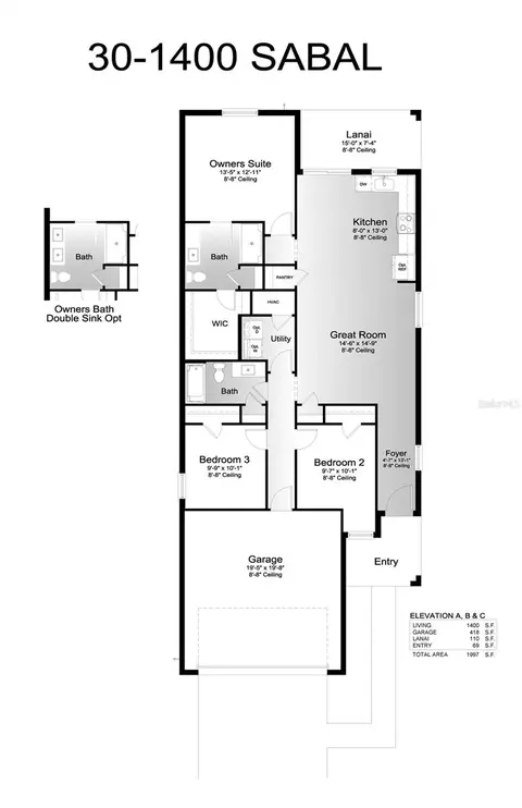 Floorplan - 13005 Sassafras Trl, Parrish, FL 34219 photo 1 of 1