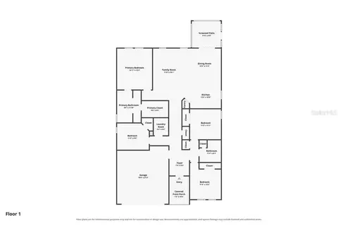 Floorplan - 8003 111th Ter E, Parrish, FL 34219 photo 1 of 1