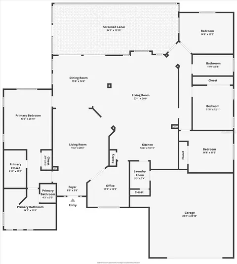 Floorplan - 8015 Spring Marsh Dr, Bradenton, FL 34201 photo 1 of 1