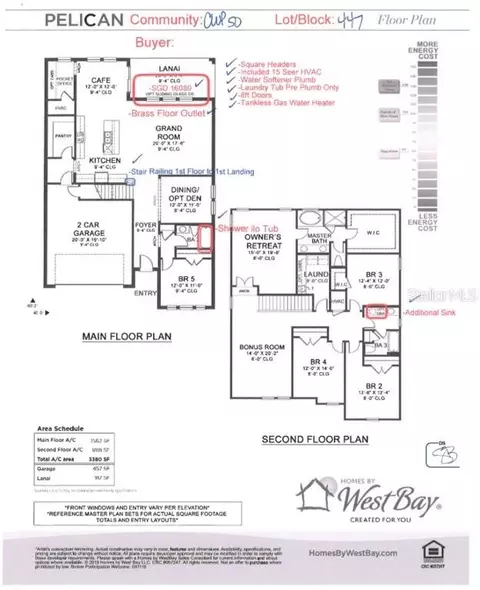 Floorplan - 7440 Rhubarb Dr, Parrish, FL 34219 photo 1 of 1