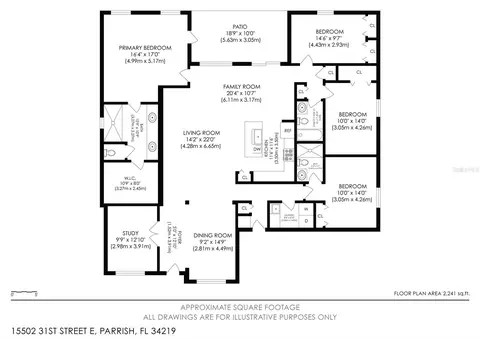 Floorplan - 15502 31st St E, Parrish, FL 34219 photo 1 of 1